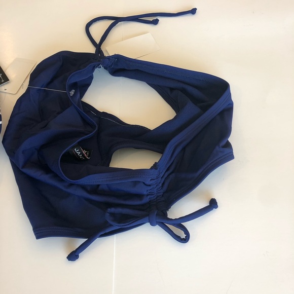 NWT Jantzen Sport Tankini Navy White High Neck Sz Small - Picture 10 of 14